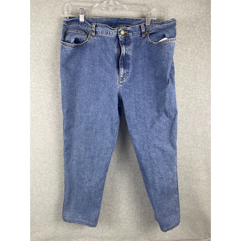 Lauren Ralph Lauren Jeans Women's‎ Size 16 Blue Hi Rise Denim Med Wash